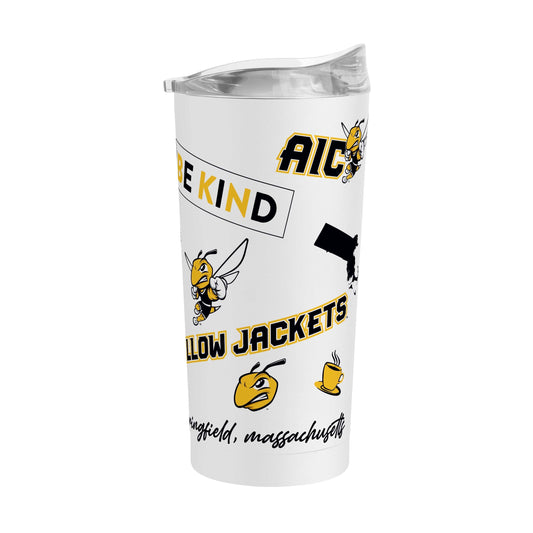 American International College 20oz Native Powder Coat Tumbler - Logo Brands - Flyclothing LLC