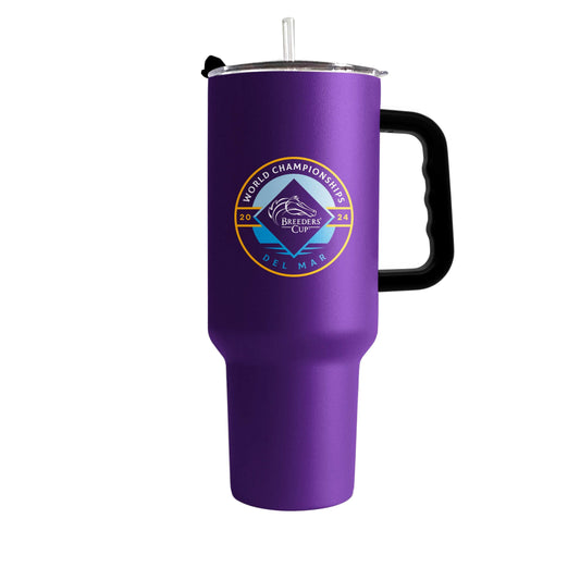 Breeders Cup Purple 40oz Powder Coat Tumbler - Logo Brands - Flyclothing LLC