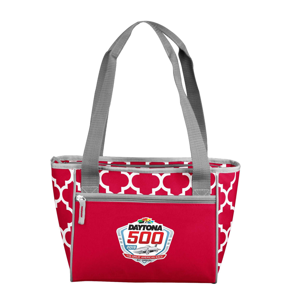 Daytona 500 Red 16 Can Cooler Tote f/ Primary logo - Logo Brands - Flyclothing LLC