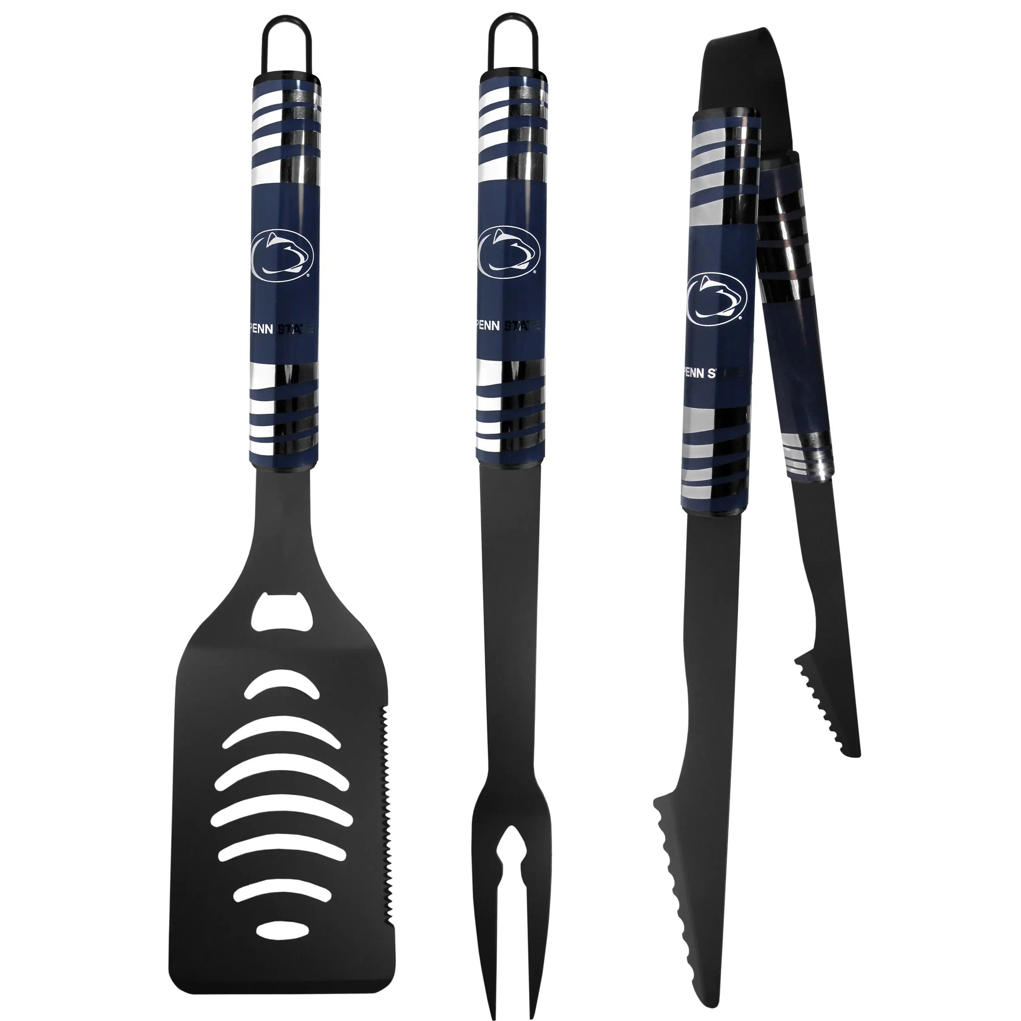 Penn St. Nittany Lions 3 pc Black Tailgater BBQ Set - Penn St. Nittany Lions - Flyclothing LLC