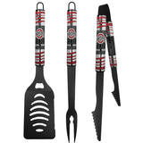 Ohio St. Buckeyes 3 pc Black Tailgater BBQ Set