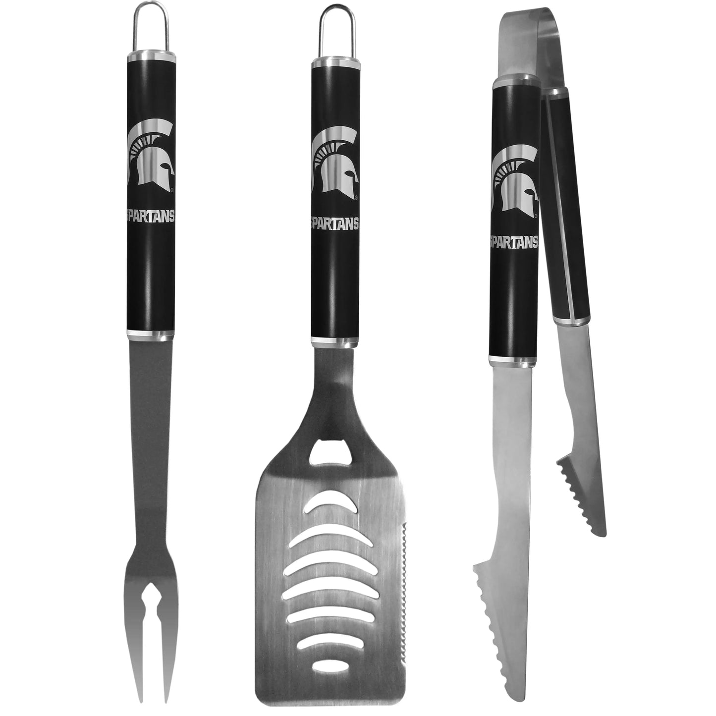Michigan St. Spartans 3 pc Steel BBQ Set in Black - Michigan St. Spartans - Flyclothing LLC