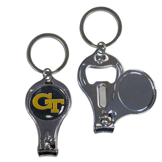 Georgia Tech Yellow Jackets Nail Care/Bottle Opener Key Chain - Georgia Tech Yellow Jackets - Flyclothing LLC