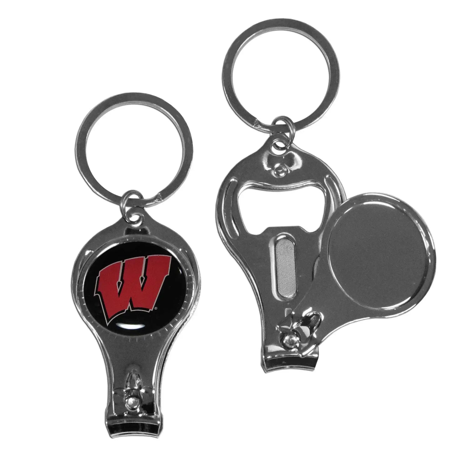 Wisconsin Badgers Nail Care/Bottle Opener Key Chain - Wisconsin Badgers - Flyclothing LLC