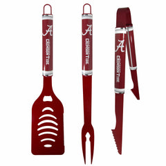 Alabama Crimson Tide 3 pc Color BBQ Tools - Alabama Crimson Tide