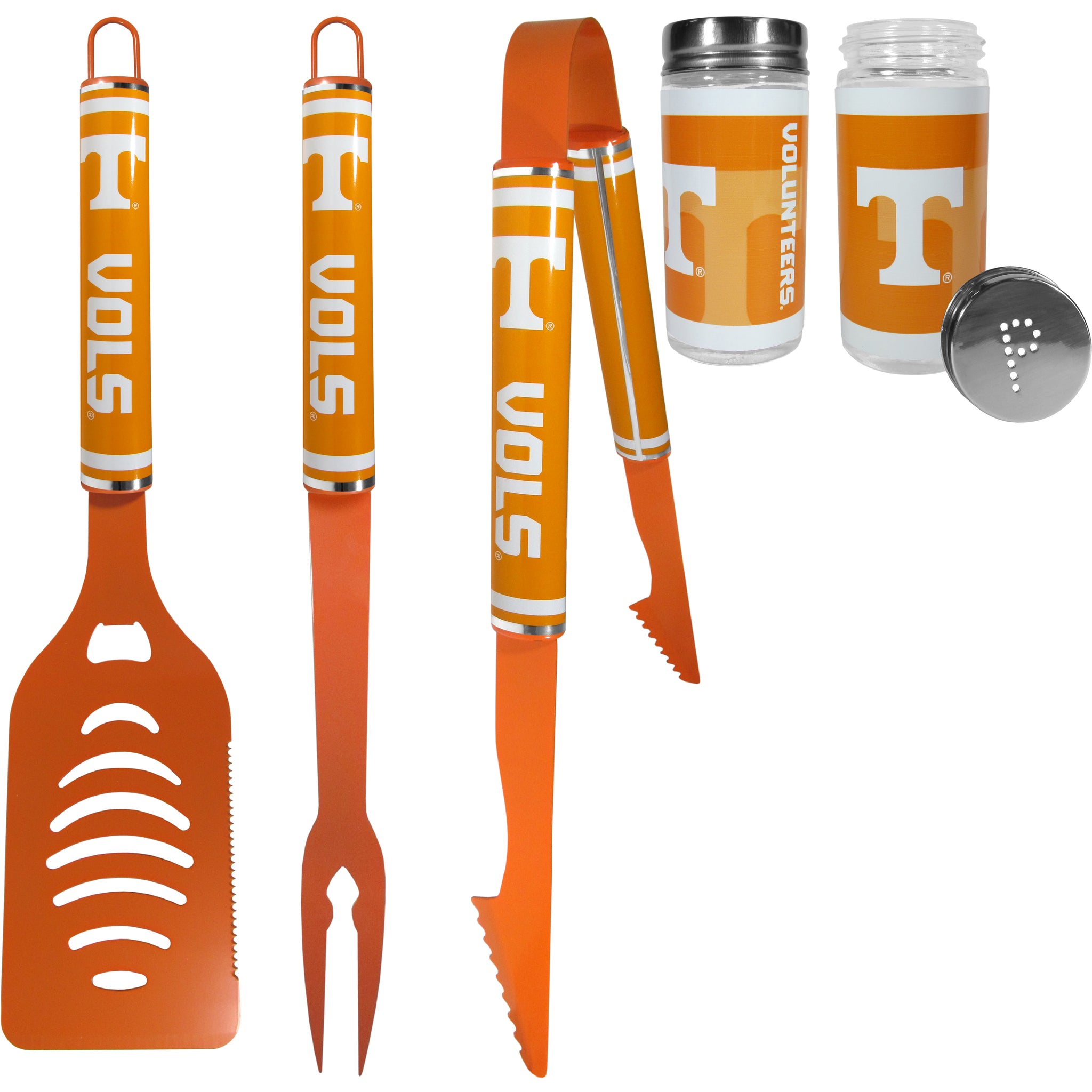 Tennessee Volunteers 3 pc Logo BBQ Tools w/Shakers