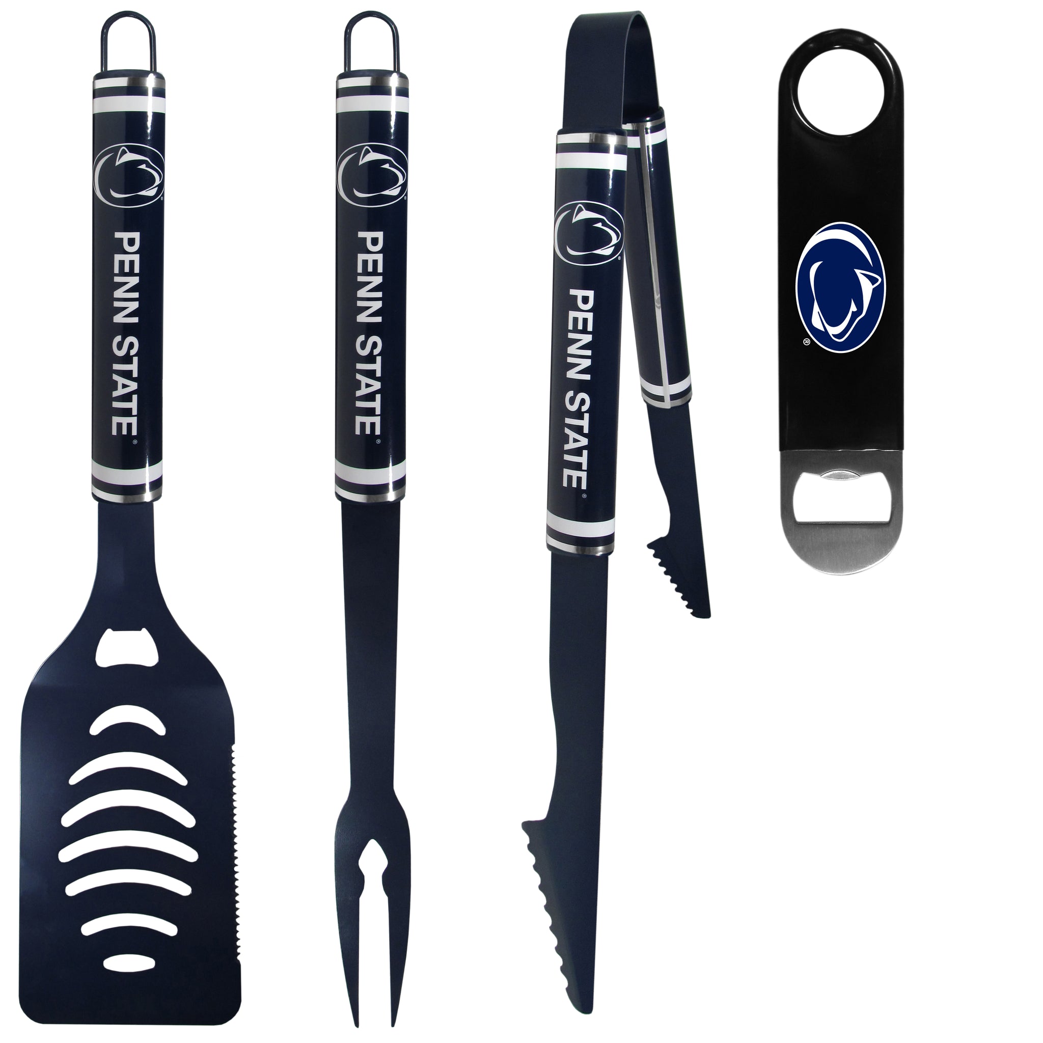 Penn St. Nittany Lions 3 pc Logo BBQ Tools w/Bottle Opener