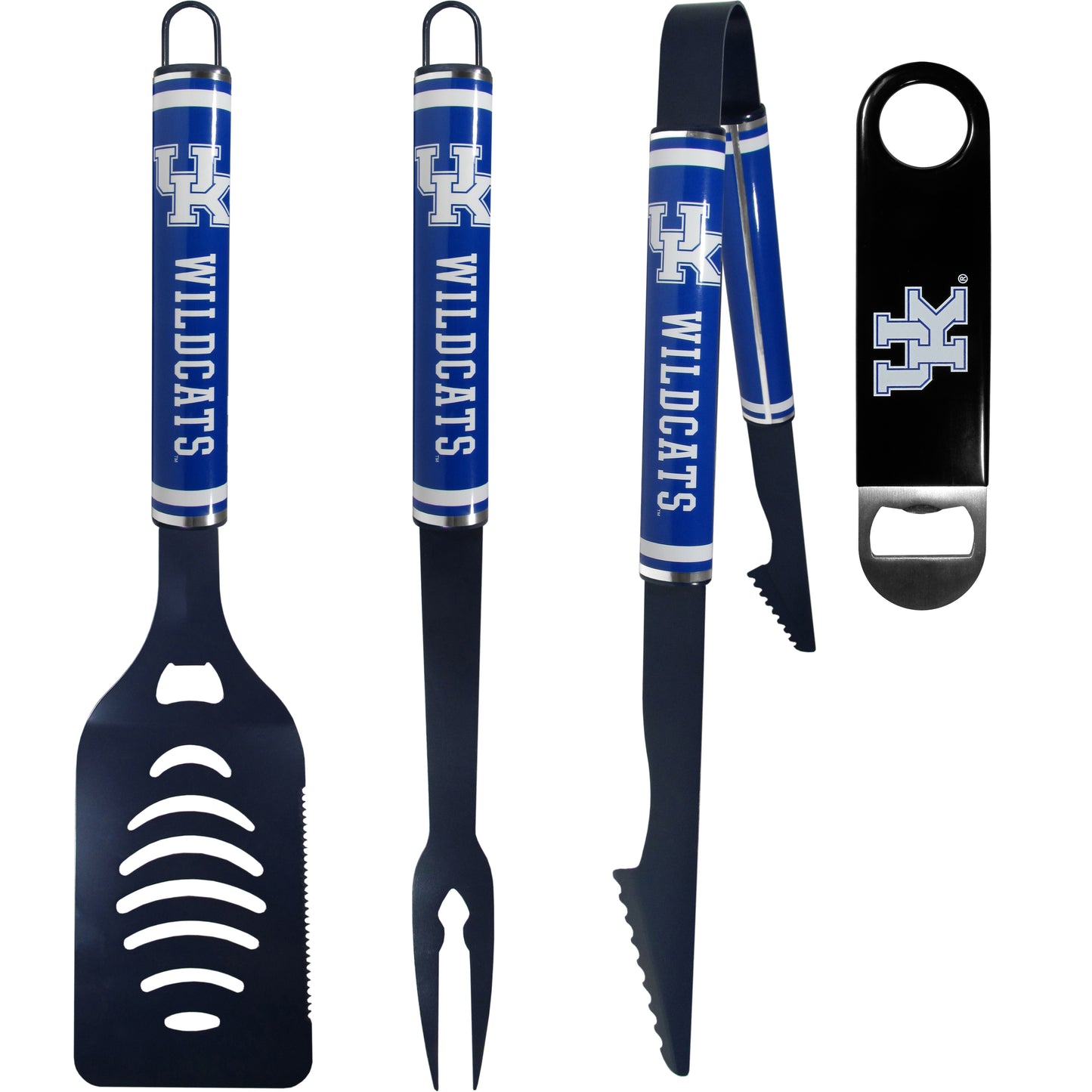 Kentucky Wildcats 3 pc Logo BBQ Tools w/Bottle Opener