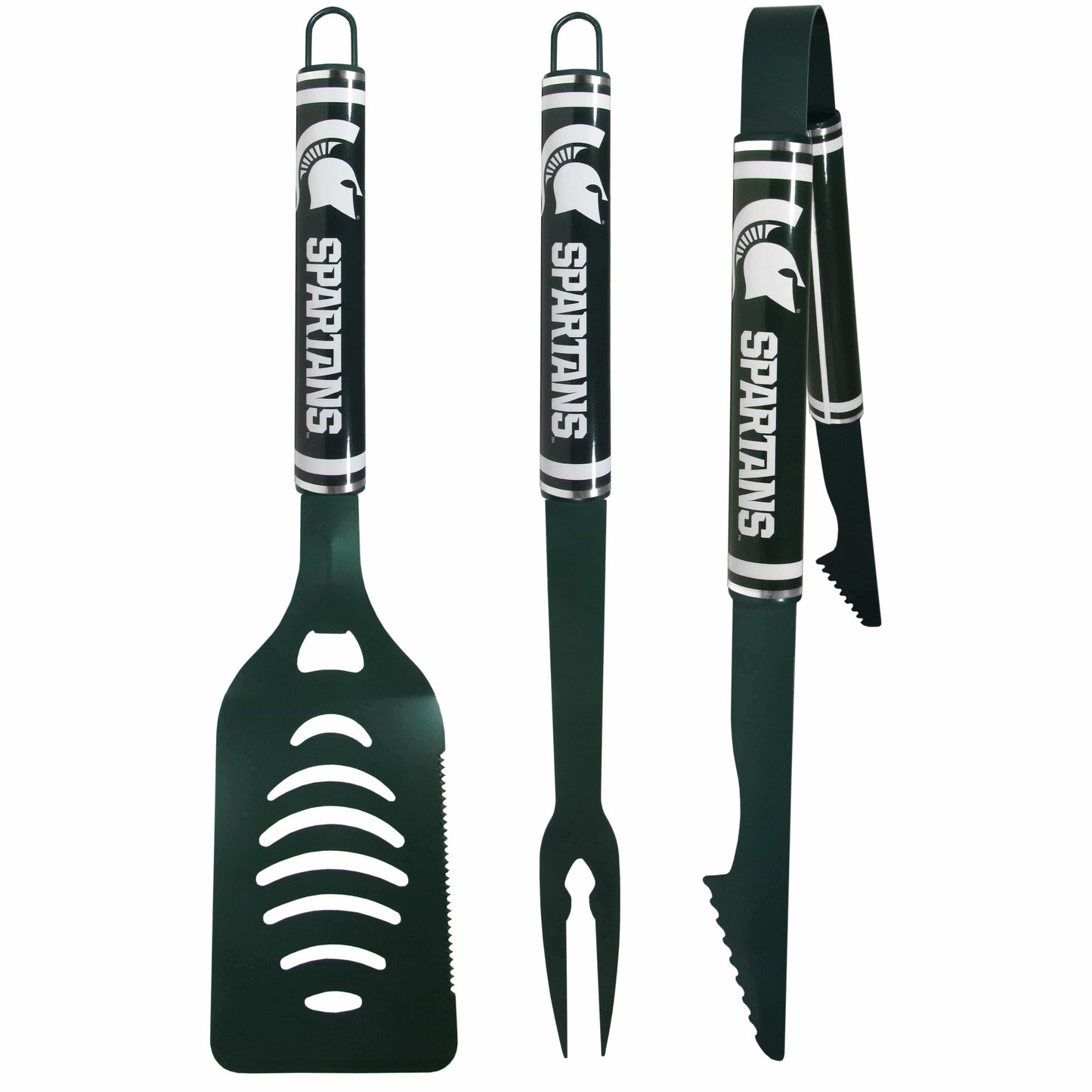 Michigan St. Spartans 3 pc Color BBQ Tools - Michigan St. Spartans - Flyclothing LLC
