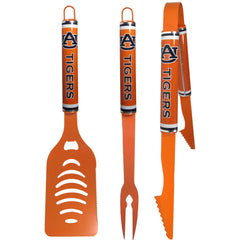 Auburn Tigers 3 pc Color BBQ Tools - Auburn Tigers