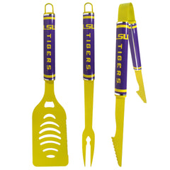 LSU Tigers 3 pc Color BBQ Tools - LSU Tigers