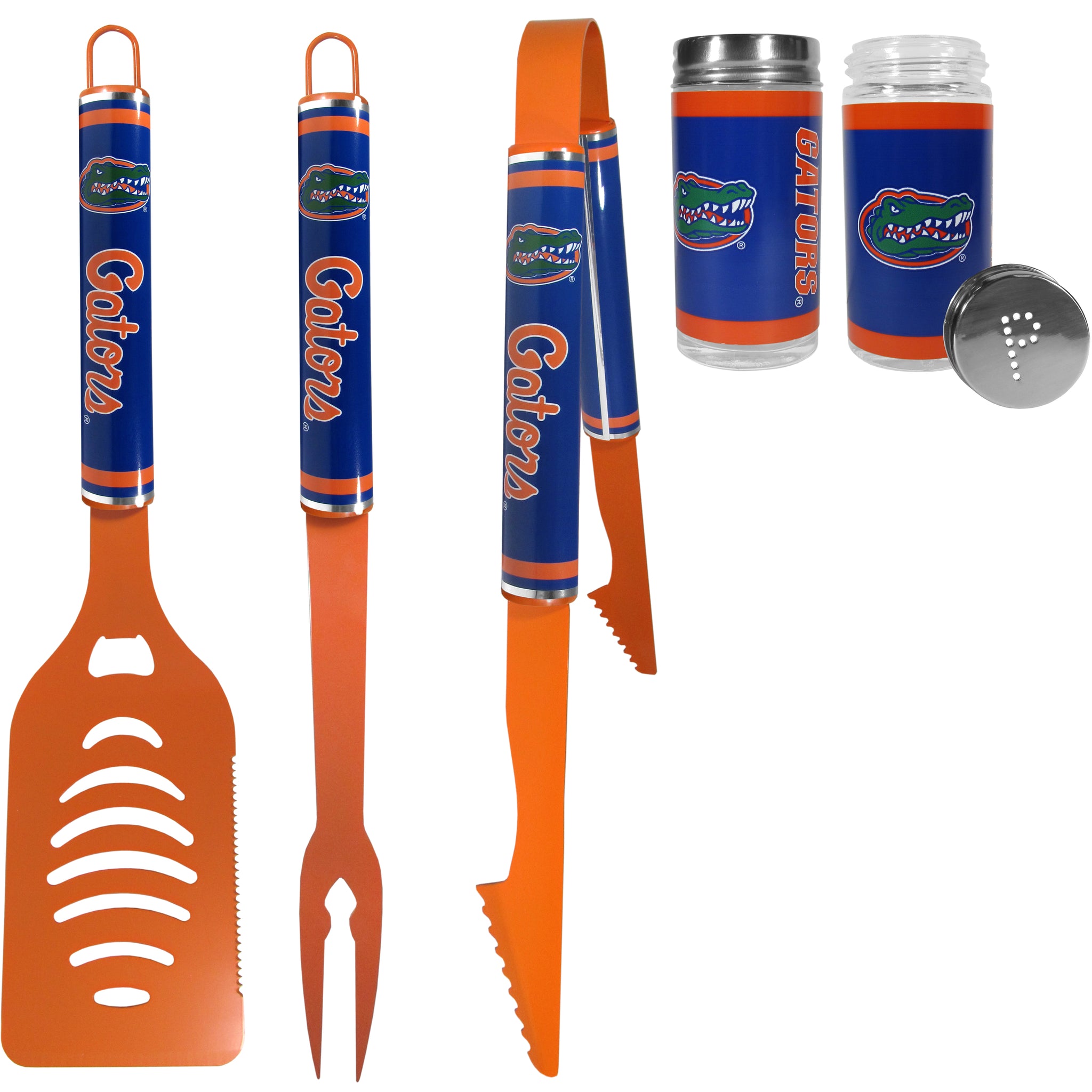 Florida Gators 3 pc Logo BBQ Tools w/Shakers
