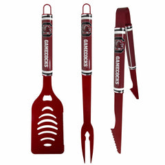 S. Carolina Gamecocks 3 pc Color BBQ Tools - S. Carolina Gamecocks