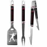 Arkansas Razorbacks 3 pc Steel BBQ Tool Set - Arkansas Razorbacks