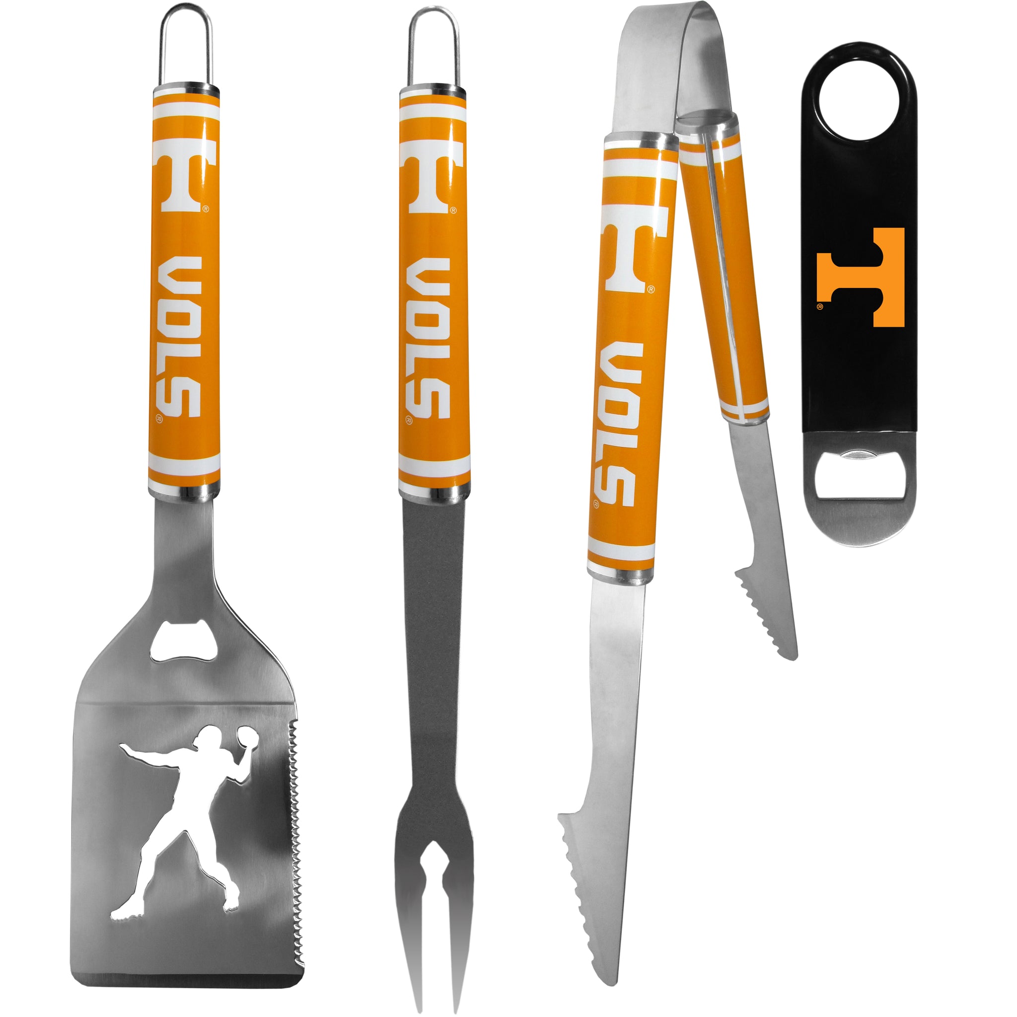 Tennessee Volunteers 3 pc Steel Logo BBQ Tools w/Bottle Opener