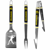 Iowa Hawkeyes 3 pc Steel BBQ Tool Set - Iowa Hawkeyes