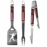 S. Carolina Gamecocks 3 pc Steel BBQ Tool Set - S. Carolina Gamecocks