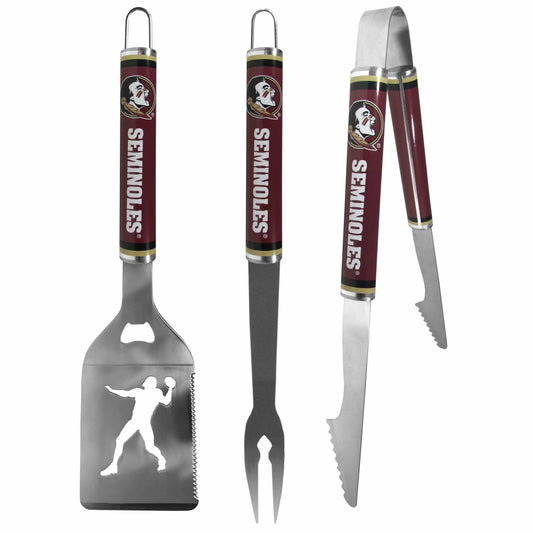 Florida St. Seminoles 3 pc Steel BBQ Tool Set - Florida St. Seminoles - Flyclothing LLC