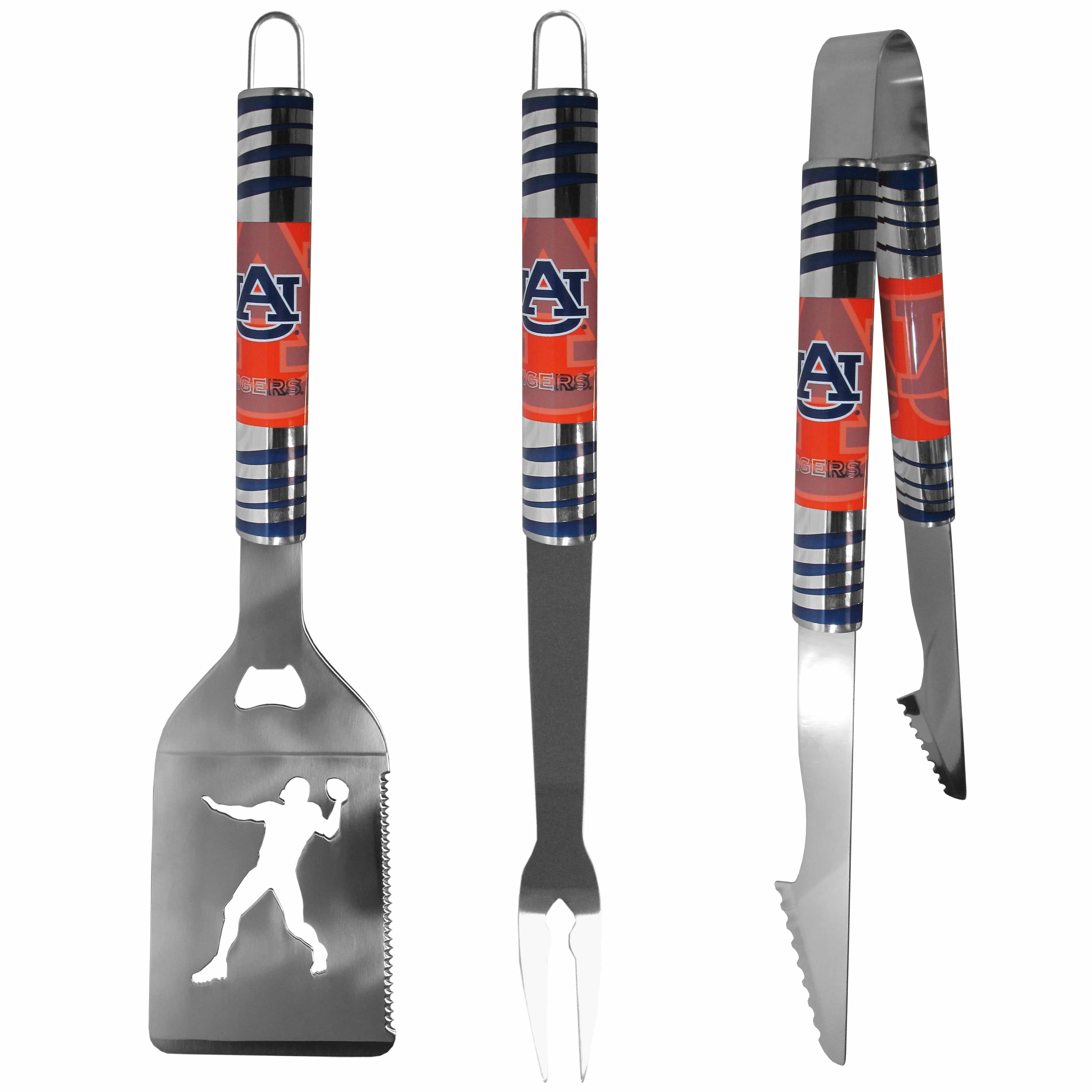 Auburn Tigers 3 pc Tailgater BBQ Tools - Auburn Tigers