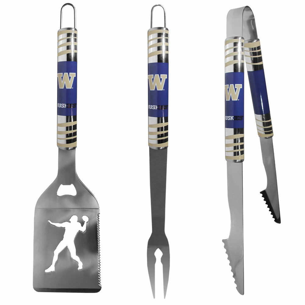 Washington Huskies 3 pc Tailgater BBQ Tools - Washington Huskies - Flyclothing LLC