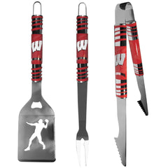 Herramientas para barbacoa Tailgater de 3 piezas de Wisconsin Badgers