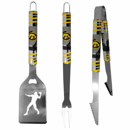 Iowa Hawkeyes 3 pc Tailgater BBQ Tools - Iowa Hawkeyes
