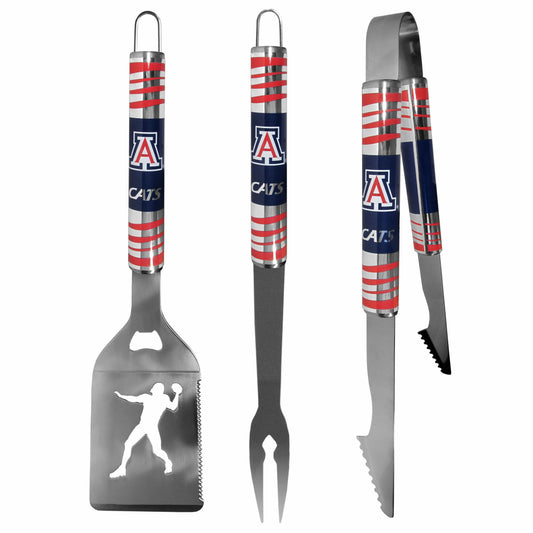 Arizona Wildcats 3 pc Tailgater BBQ Tools - Arizona Wildcats