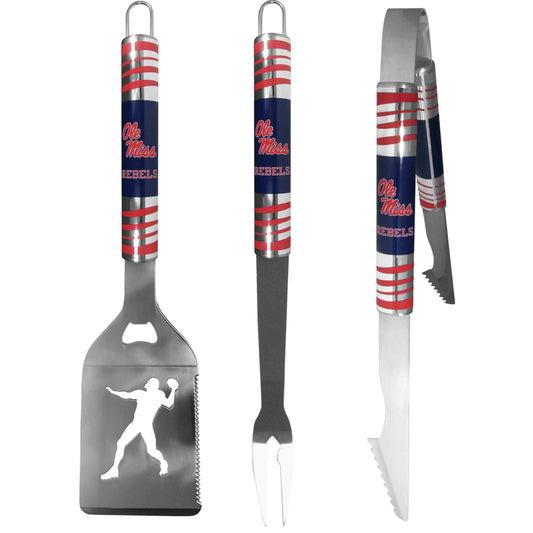 Mississippi Rebels 3 pc Tailgater BBQ Tools - Mississippi Rebels - Flyclothing LLC