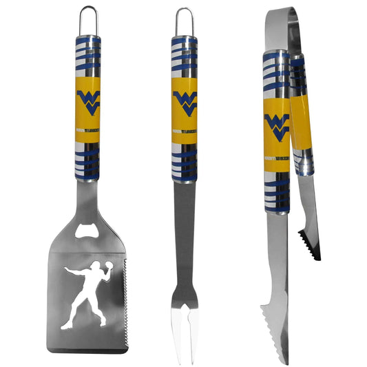 W. Virginia Mountaineers 3 pc Tailgater BBQ Tools - W. Virginia Mountaineers - Flyclothing LLC