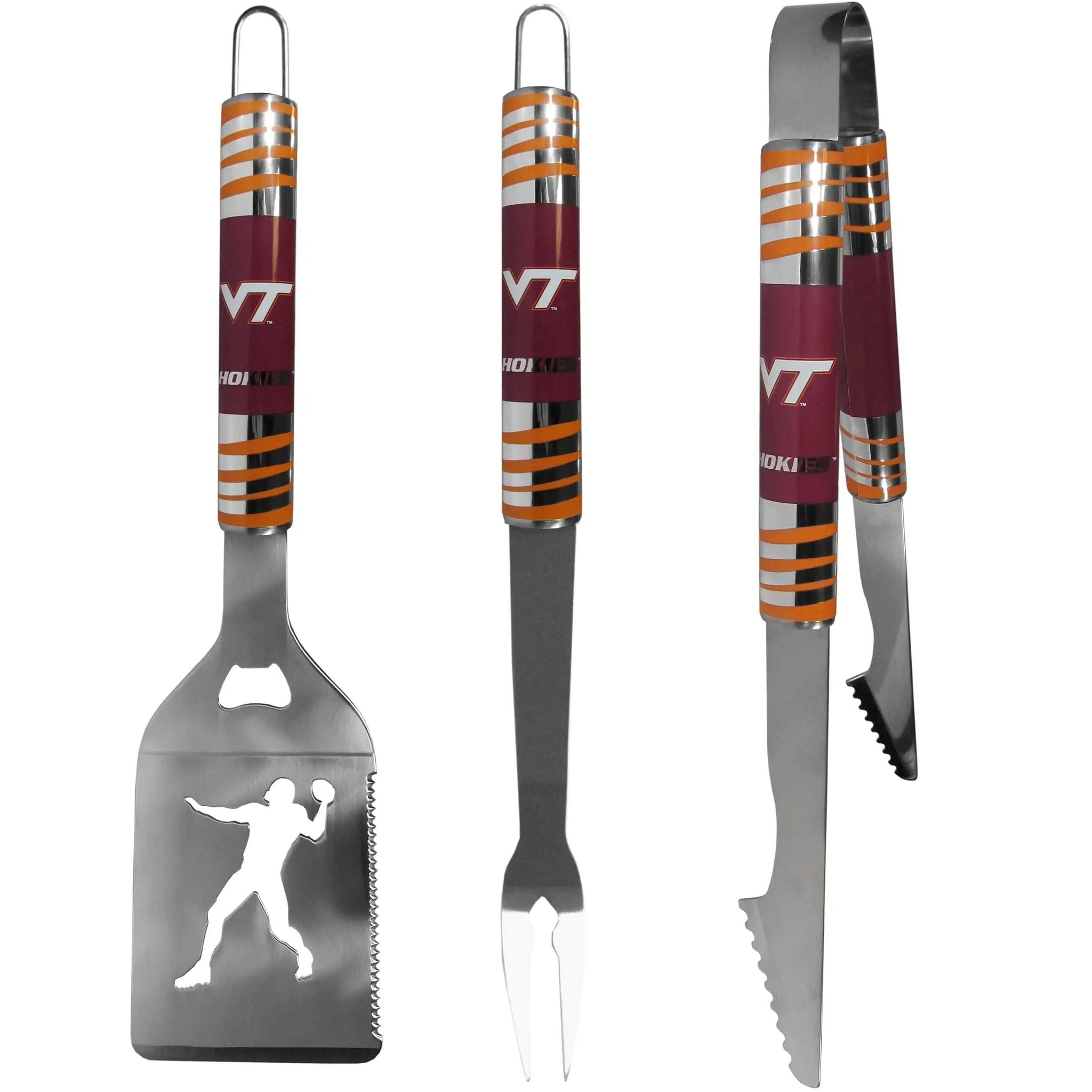 Virginia Tech Hokies 3 pc Tailgater BBQ Tools - Virginia Tech Hokies - Flyclothing LLC