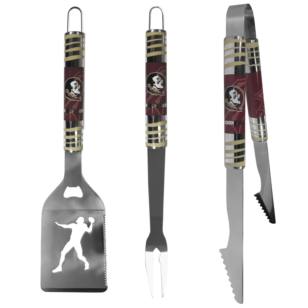Florida St. Seminoles 3 pc Tailgater BBQ Tools - Florida St. Seminoles
