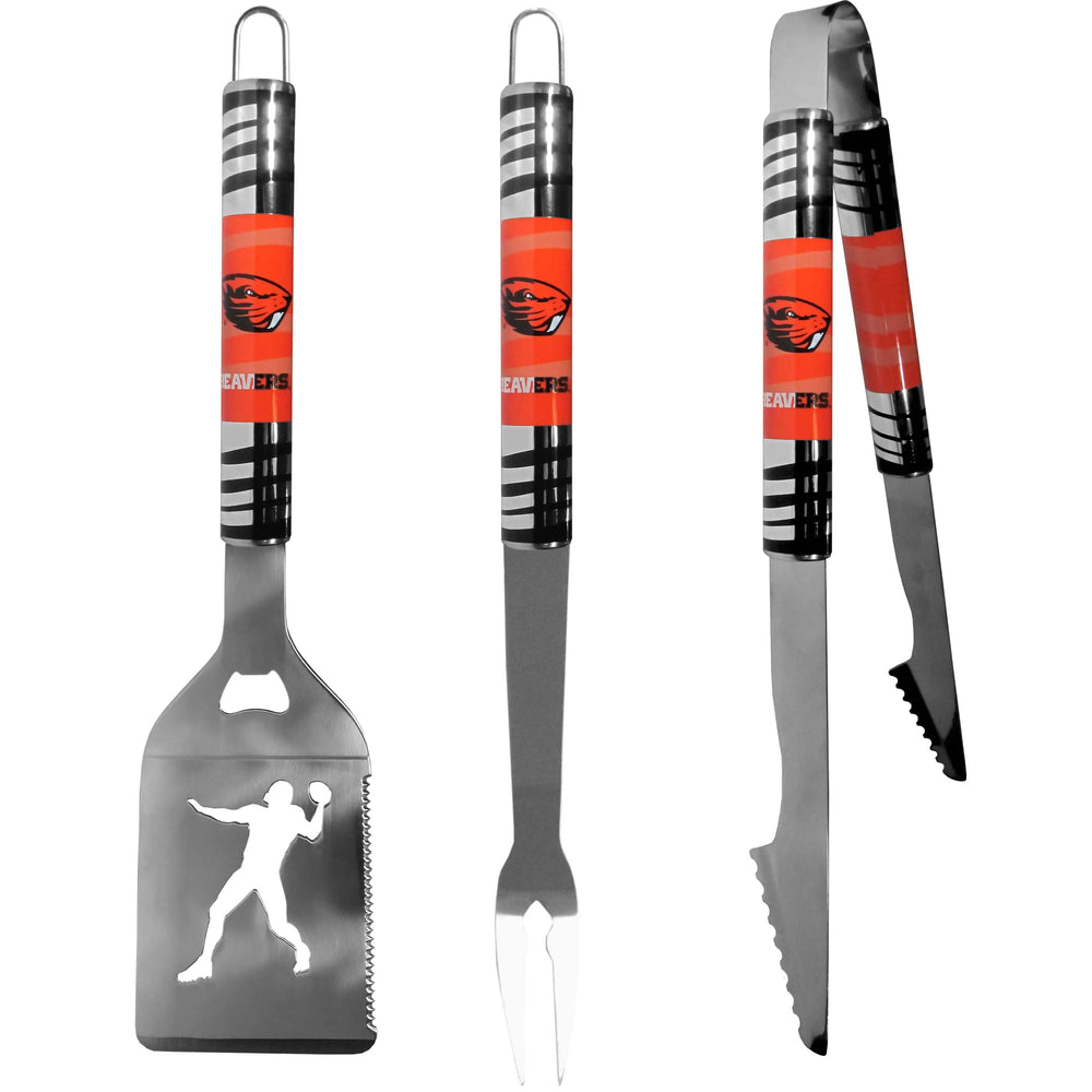 Oregon St. Beavers 3 pc Tailgater BBQ Tools - Oregon St. Beavers