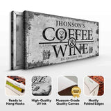Coffee and Wine Sign - Tailored Canvases - Flyclothing LLC