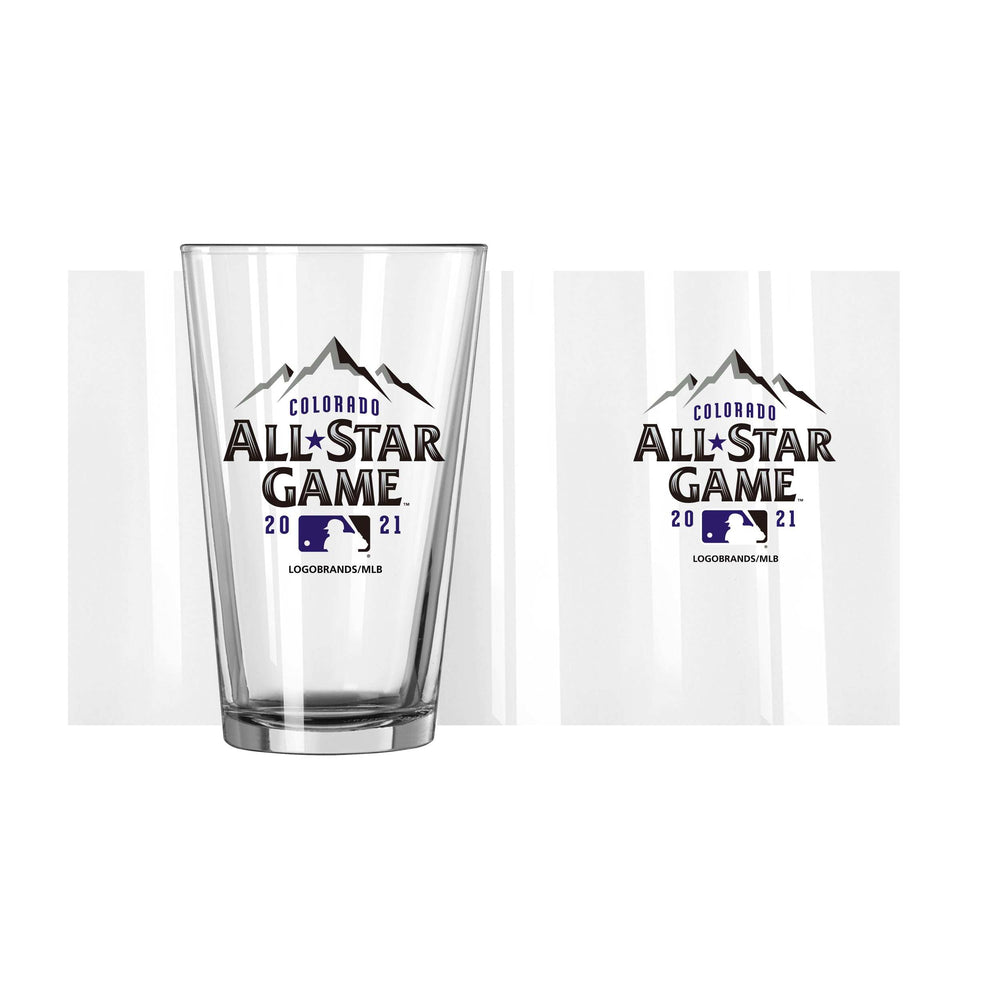MLB 2021 All Star Game Logo 16oz Pint Glass - Logo Brands - Flyclothing LLC