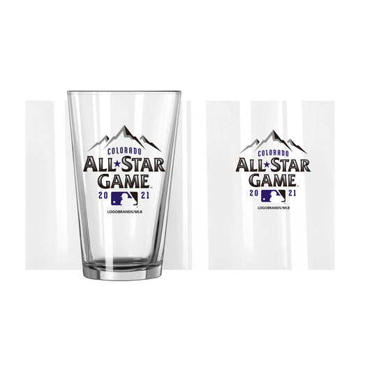 MLB 2021 All Star Game Logo 16oz Pint Glass - Logo Brands - Flyclothing LLC