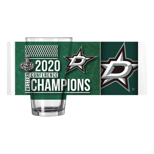 Dallas Stars 2020 Conf Champs 16oz Pint Glass - Logo Brands - Flyclothing LLC