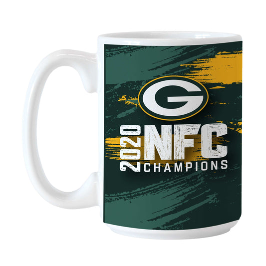 GB Packer Pro 2021 NFC Champs Sublimated 15oz Mug - Logo Brands - Flyclothing LLC