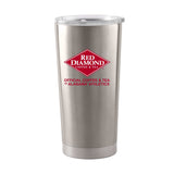 Red Diamond Coffee & Bama National Champs 20oz Silver Stainless Tumbler - Logo Brands - Flyclothing LLC