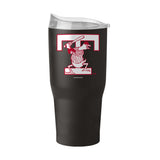 Toledo Mud Hens T Logo 30oz Black Powder Coat Tumbler - Logo Brands - Flyclothing LLC