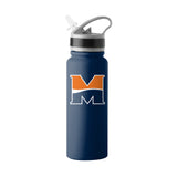 Midland University Logo 25 oz Single Wall Flip Top Stainless  Bottle