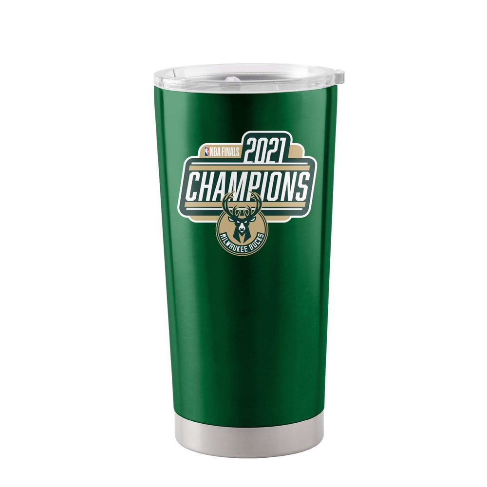 Milwaukee Bucks 20oz NBA Champion Stainless Tumbler - Logo Brands - Flyclothing LLC