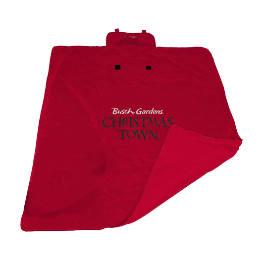 Busch Gardens Christmas Town All Weather Outdoor Blanket XL - Logo Brands - Flyclothing LLC