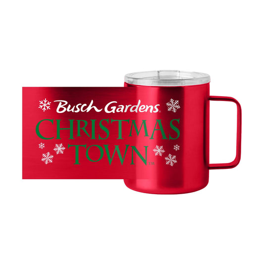 Busch Gardens 15oz Christmas Town Stainless Steel Mug - Logo Brands - Flyclothing LLC