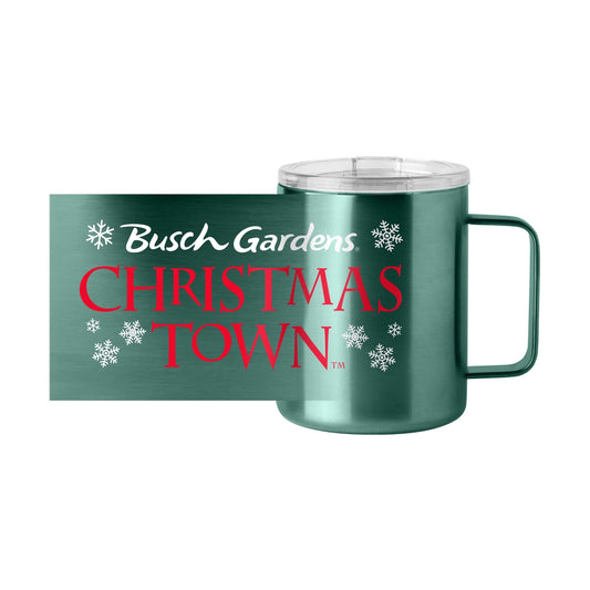 Busch Gardens 15oz Christmas Town Stainless Steel Mug - Logo Brands - Flyclothing LLC