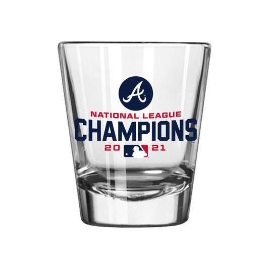 Atlanta Braves 2oz ‘21 League Shot Glass - Logo Brands - Flyclothing LLC