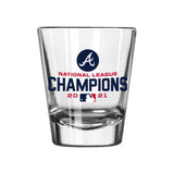 Atlanta Braves 2oz ‘21 League Shot Glass - Logo Brands - Flyclothing LLC