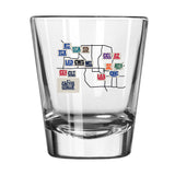 2025 Cactus League Map 2oz Shot Glass