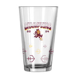 Arizona State 2024 BIG12 Champions 16oz Pint Glass - Logo Brands - Flyclothing LLC
