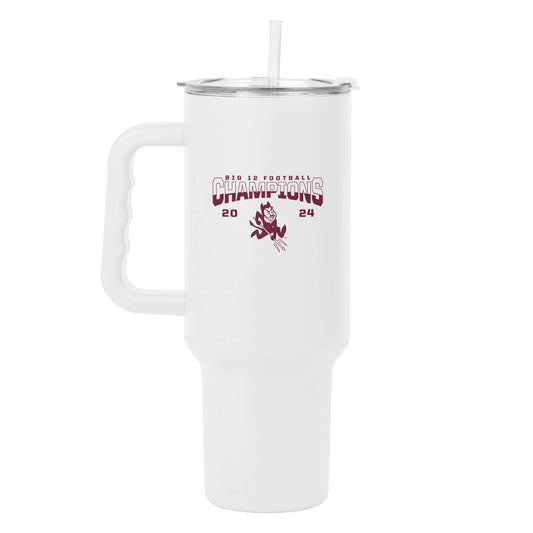 Arizona State 2024 BIG12 Champions 40oz White PC Tumbler - Logo Brands - Flyclothing LLC