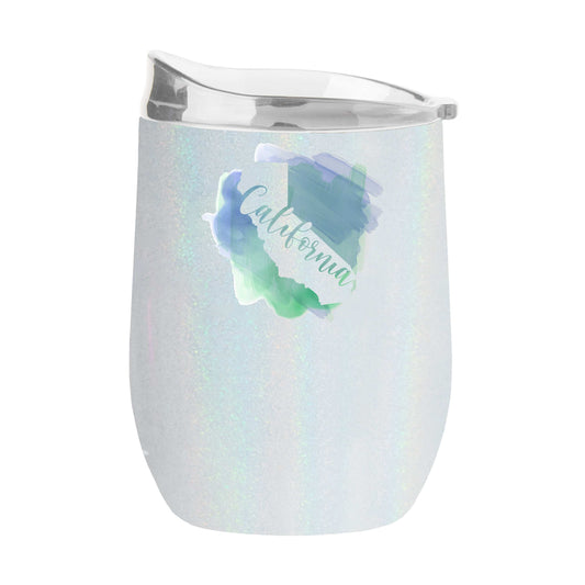 California 16oz Local State Pride Iridescent Curved Beverage - Logo Brands - Flyclothing LLC